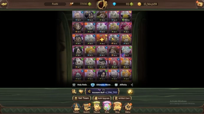 Asia|4,2 M CC|3 LR+5 UR+Many Collab|Ludociel2/6,Belialuin2/6,QDiane,Elimeli6/6,Tristan2/6,Mael2/6,Thor,Etc|CodeOnly|(SDS2903)