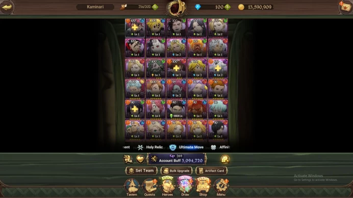 Asia|3 M CC|1 LR + 7 UR + 100 Gems|Cusack,ODK,Gooddes,Mael2/6,Thor2/6,Escanor,Lancelot,Arthur|Code Only|(SDS2904)