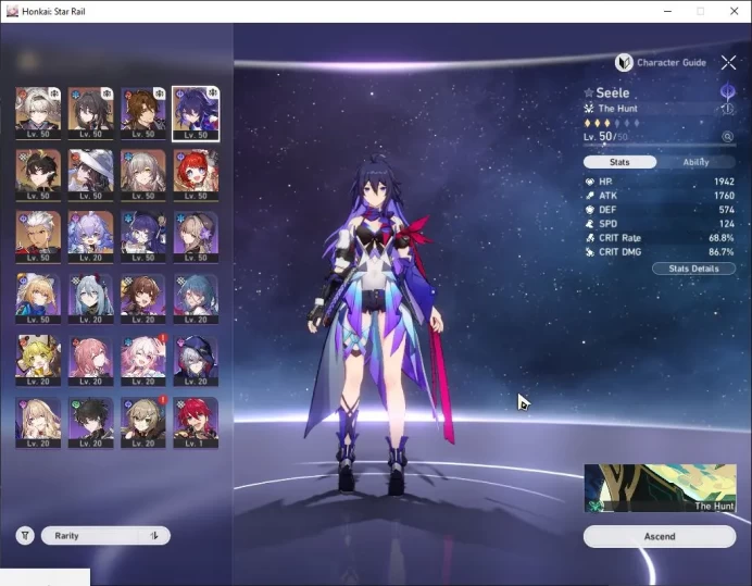 ASIA|TL 39| 6 Limited |[FireFly E1+Sign] Dante,The Dahlia,3B,Ruan Mei,Archer|MC Female|Amphoreus|Take Mail|Check SS(HSR4968)