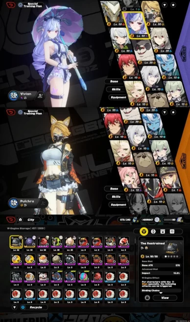All Platform - EU - Level 50 - 15 Characters 3 5'Star - 2 Weapon 5'Star - 15 Bangboo  - Vivian - Banyue - Alexandrina-Pulchra - Manato - Code882