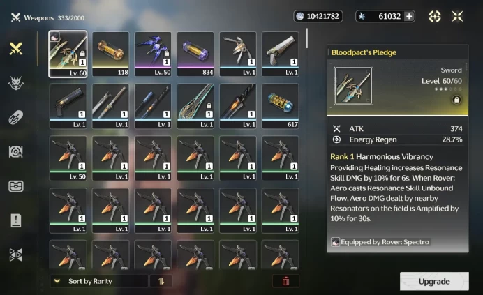 EU|Starter Gacha 61K+ Astrite + 104 Lustrous Tide + 12 Radiant Tide| DB Lv25 |Female MC|Log Kuro|Check SS(WW2095)
