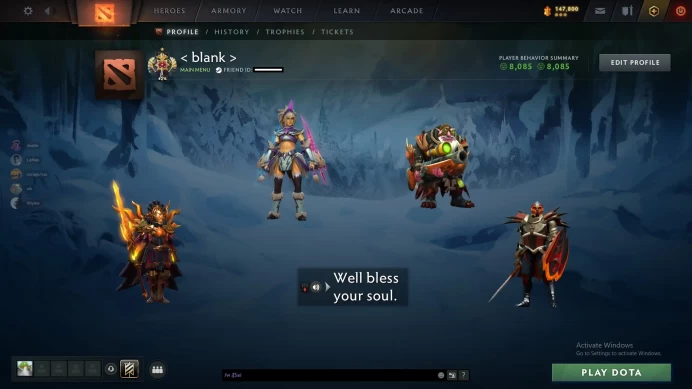 30% off - 44 Level - Legend - 3145 MMR - Behaviour:8k - Lifetime Account - No VAC - full access