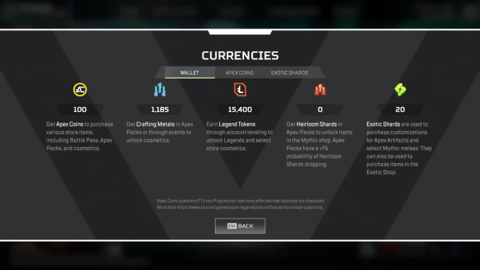 Ea Account | 7 Heirloom / 1 iconic | 398+ Legendries | Level 437 | 100 Apex Coins | 1185 Crafting | 15.4K LT | Full Access