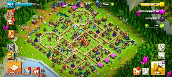 Town hall 16 max wall,7 equipment epic, C4967