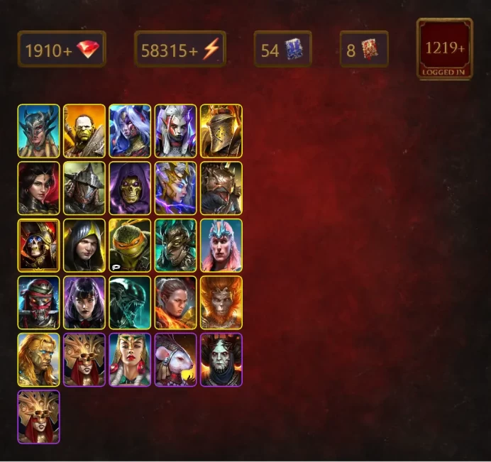 [STARTER]Riho+Cardiel+Scyl+Artak+Visix+Helior+Adelyn+Rathalos+Skeletor+Deliana+Krisk+Deathknight+Aleksandr+Michelangelo+48Epics
