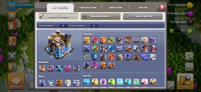 Th_18(HERO:60/80/43/36/37)(60 WALL MAX TH 18 AND FULL MAX 17 )(C.N FREE)(LIFTIME WARANTY)