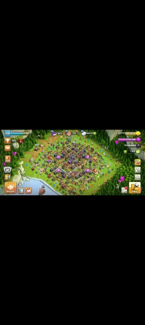 Hero max 1500 gem Magic item full TH 15 95% Max Defense except for Wall for upgrade 800 Medal Has beautiful and old trees