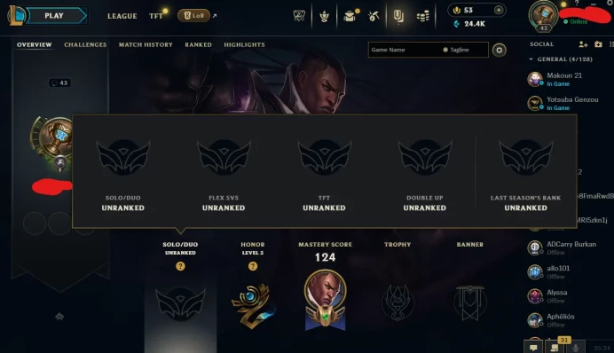 【EUW】Level 43 104 Champ/ 22 Skins Full Access High Quality Account Instant Delivery️