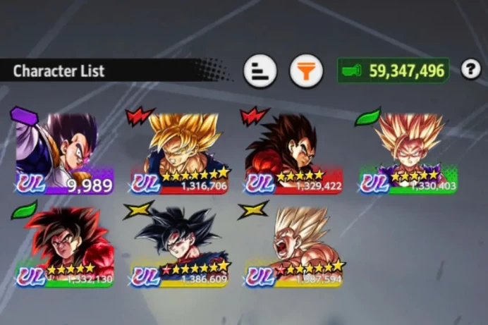 D851-IOS+Android-Meta Account-7 UL(SS4 Goku+SS4 Vegeta+SS Goku+Goku Uis+SS2 Gohan)+26 Legends+Good Equipment+New SS2 Gohan-Goku&Hit-Goku&Vegeta