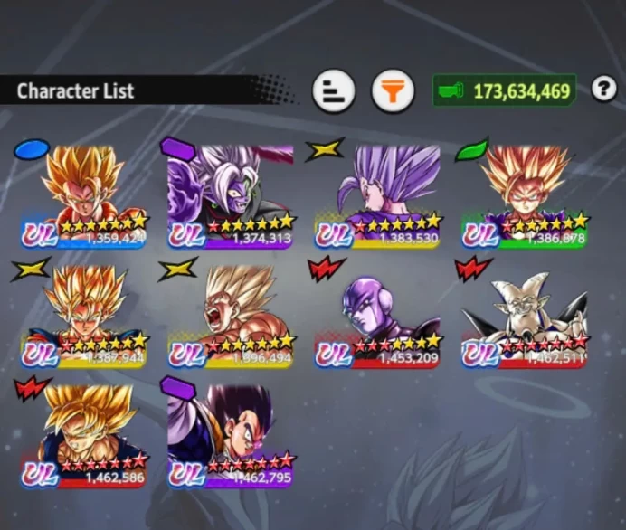 D848-Android-Nice Account-10 UL(Zamasu+SS Goku+Beast Gohan+Hit+SS2 Gohan)+10.800 Chrono Crytal+34 Legends+Vip Equipment+New LL SS2 Gohan,Fusion