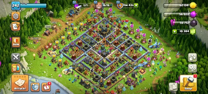 [Code 8589] Th17 XP 242 / Good Heros + Fully BH Max /  10k Gems / Very Cheap