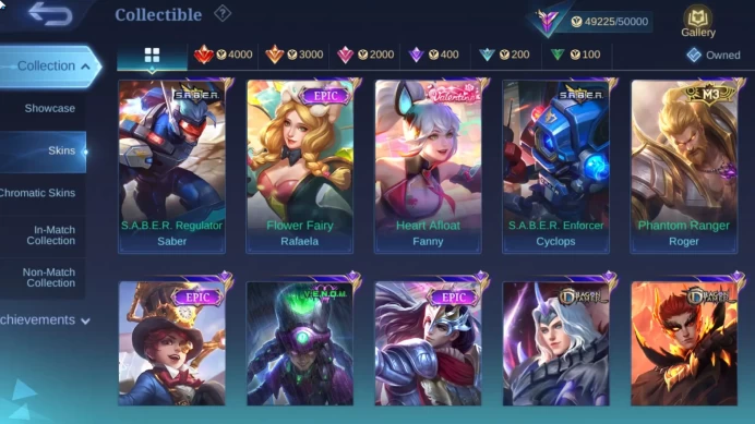 Hero 129 Skin 225|Hayabuza Account|Collector Parsha, Haya Luckybox,Lunox Luckybox,Haya Sushi|TakeMail|CheckSS(MLBB1866)