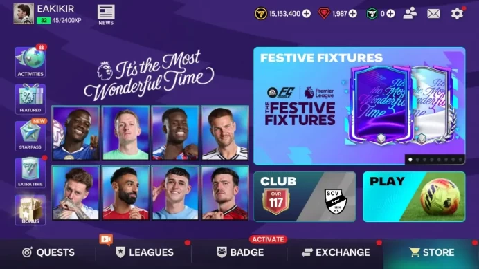 OVR 117/43B Value|2 Icon(Del Piero Signature EVO,Eusebio EVO)+ Hazard Heroes EVO,Saka Festive Fixtures EVO,etc|Log EA|FCM754