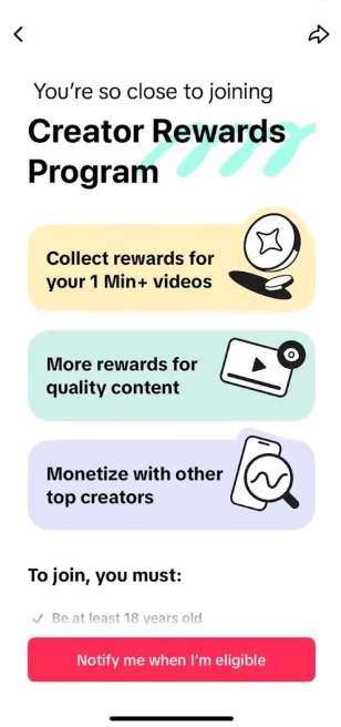Instanly Delivery/ 5.3K Followers+45K Likes Account/ Creator Rewards Program/ Live Stream/ Full Access