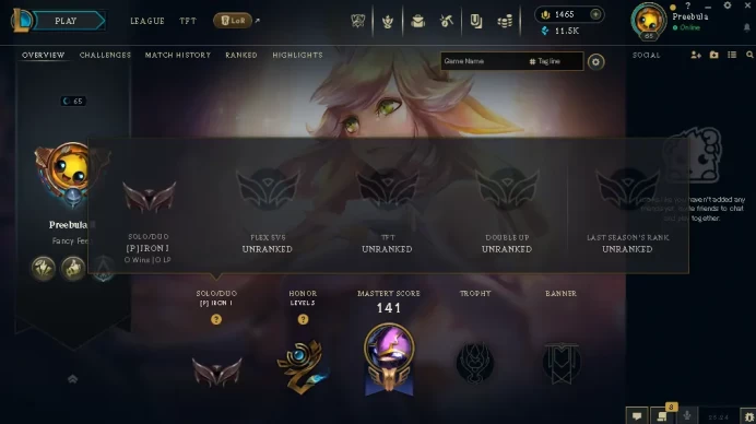 EUW / IRON 1 / 94 Champ / 50 Good Skins(1 Ultimate, 1 Mythic, 1 Legendary, 27 Epic) / 11.5K BE / 1.465RP / LIFETIME WARRANTY / FULL ACCES /CHEAP