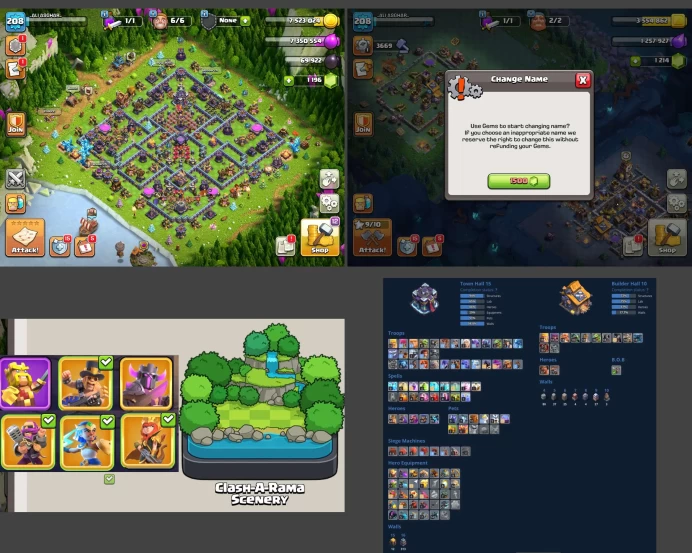 ■TH:15 (+75%) ■Heroes: K64 Q84 P59 W61 C36 ■Skins:7 ■BH:10 ■Full Access ■Instant Delivery ■A7158