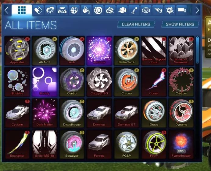 STOCK868 //Fennec Dominus Black Standard Boost Samurai Octane Breakout Apollo Imperator DT Infinium (K)