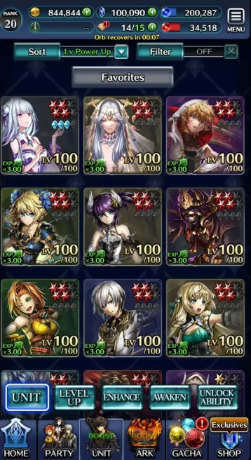 Global|Rank 20| 100k Crystal + Collab Re:Zero + Liliha + Logia + Other Units|Many Resource|Code Only|Check SS(LC807)