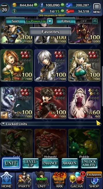 Global|Rank 20| 100k Crystal + Collab Re:Zero + Liliha + Logia + Other Units|Many Resource|Code Only|Check SS(LC807)