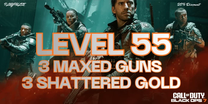 Black Ops 7 | Level 55 | 3 Maxed Guns | 2 Shattered Gold Camos | Steam | Handmade | Full Access | Instant Delivery | PC/PS/Xbox
