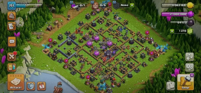 TH15 Max, 8 Equipment Epic, TH 14 Full Max, Hero Max, Defense Max, Wall Max, Change Name 500Gems