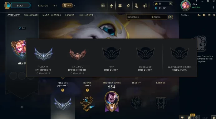 EUW / BRONZE 3 / 67 Champ / 40 Good skins(4 Mythic, 2 Legendary, 10 Epic) / 82.5K BE / HONOR 3 / S4 ACC / HANDMADE / FULL ACCES / CHEAP
