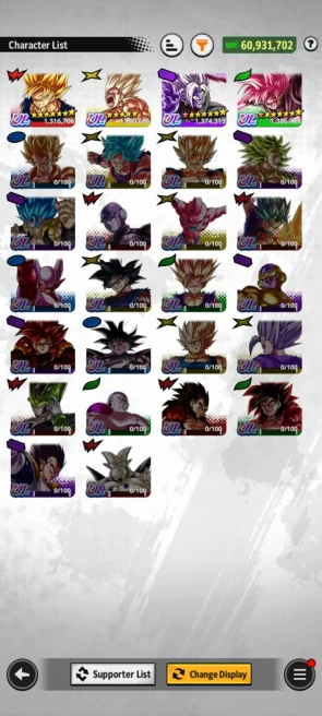 ANDROID+IOS- UL Zamasu 8S+UL Rose Goku Black 8S+UL Goku Namek+ LF GohanTrunk 8s+Android 18+Vegito+Goku Black+ Good Equipment (D63)
