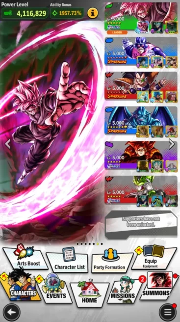 136M Total Power|LV159|5 UL+ 17 LL|SS Rose Goku, SS4 Gogeta, Cell, SS Goku, and etc|Android|Check SS(DBL863)