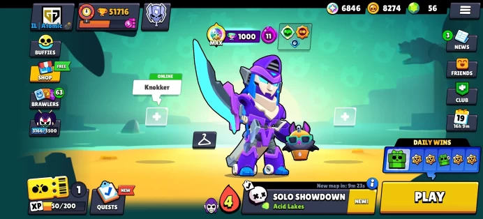 [Code 8618] Level 149 / 51k Trophy + 148 Skins / Very Cheap