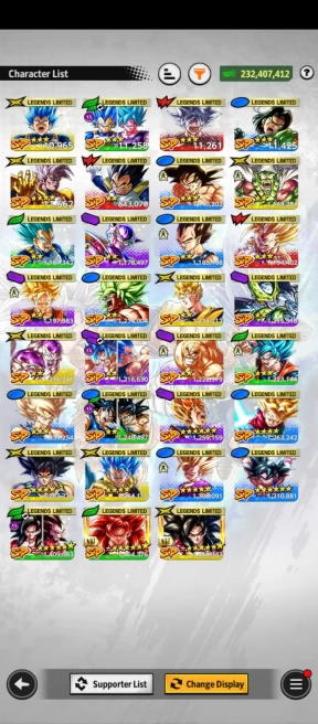 D853-IOS+Android-Good Account-9 UL(SS4 Vegeta+SS4 Gogeta+Zamasu+SS Goku+Frieza+Majin Vegeta)+31 Legends Limited+Good Equipment+Good Team GT PVP