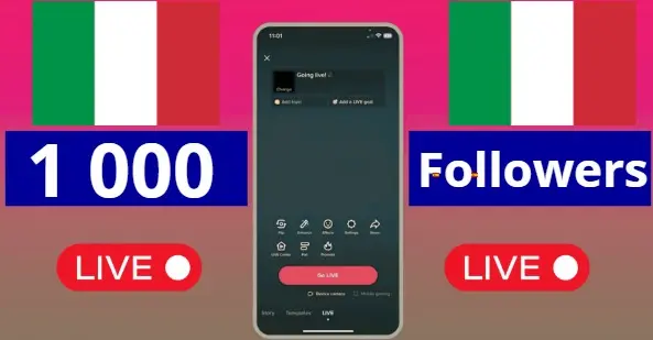 ITALY | 1 000 Followers | Live Ready | AUTO-DELIVERY