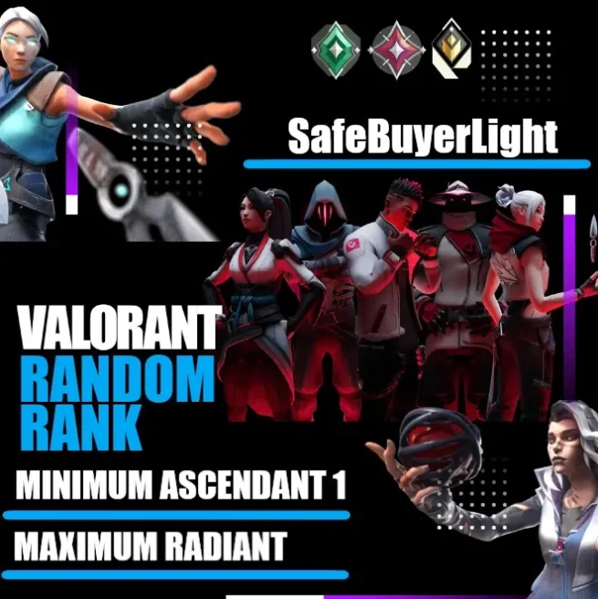 ~ V26ACT3 / EU / RANDOM RANK / [ MIN ASCENDANT 1 - MAX RADIANT ][ HIGH POSSIBLE RADIANT! ] [ FAST DELIVERY 7/24 ] SCROLL DOWN FOR DETAILS !