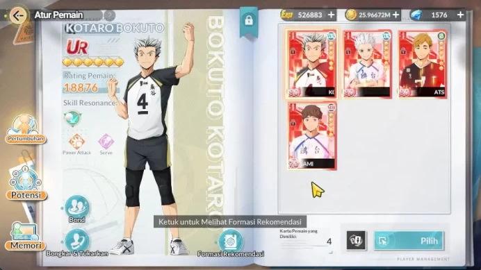 SEA|Lvl 45|1,5K DM|4 UR [Bokuto+Memo,Hoshiumi+Memo,Hirugami,Atsumu]+9 SSR[Iwaizumi,Yaku,Kita,Etc]|Log Google|Check SS(HFH937)