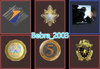 CS2 Prime 242 hours+5Medals(2023 Service Medal/Premier Season One Medal/5Y/Loyalty Badge/Global Offensive Badge)