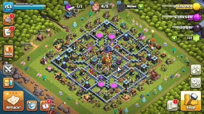 TH 16 - BH 9|Limited Skin|LV 153|HH 7|BK 62,AQ 68,GW 36,MP 36,RC 25|Gems 131|CN ON|ProtectOFF|TAKE MAIL(COC1816)