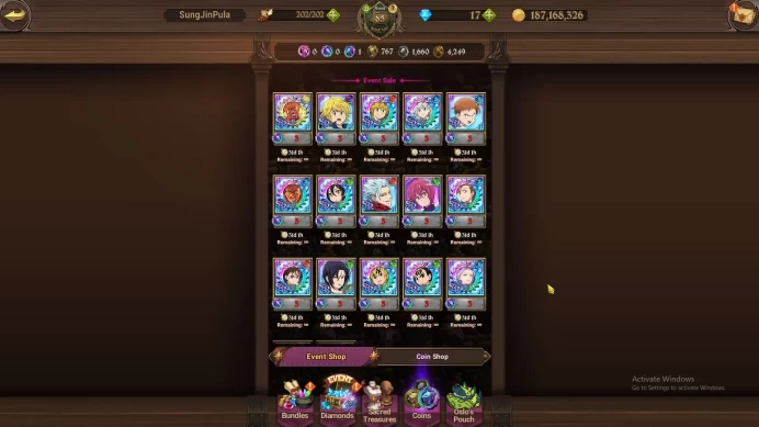 Global|3,1M CC|4 UR+Full Collab Solev(SJW6/6,Beru5/6,Cha2/6)|Merlin&Escanor,Skuld,Mael2/6,Arthur|CodeOnly|(SDS2978)