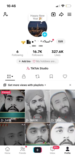 Instanly Delivery/ Germany Monetized 16K Followers+320K Likes Account/ Creator Rewards Program Activated/ Live Stream/ Full Access