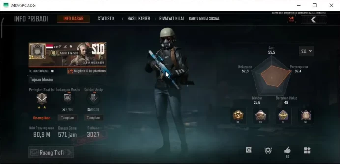 [MOBILE] Lv30|SV 80M|CV 46M|Corpo NC|Shovel Machete|Many Weapon Skin|Gear Skin|CN On| Infinite |Check SS(AB2258)