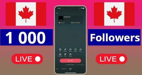 CANADA | 1 000 Followers | Live Ready | AUTO-DELIVERY