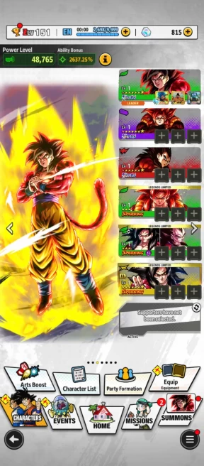 D860-IOS+Android-5 UL(SS4 Goku+SS4 Vegeta+SS4 Gogeta+Kaioken)+14 Legends+Equipment+Team GT+SS4 Goku Zenkai+SS4 Goku and Vegeta