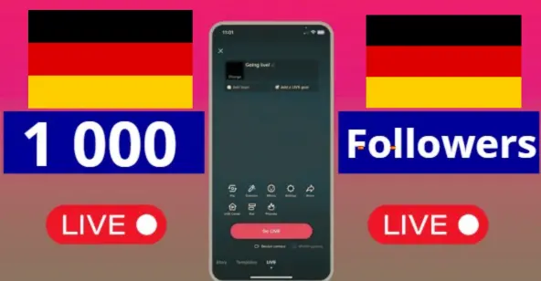 GERMANY | 1 000 Followers | Live Ready | AUTO-DELIVERY