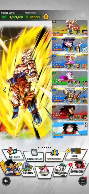 D856-IOS+Android-Meta Account-7 UL(SS4 Goku+Frieza+SS Goku+Majin)+612 Million+49 Legend+Vip Equi+Good Team+SS2 Gohan+Fusion Goku&Vegeta+Super