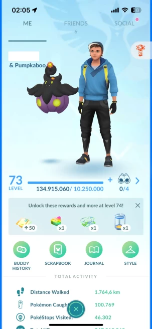 Level 73, 4 Legend IV100, Shadow Groudon IV100, 459 Shiny, 215 Legend, 134 IV 100, 11 Shiny Legend, 54 Shadow Legend