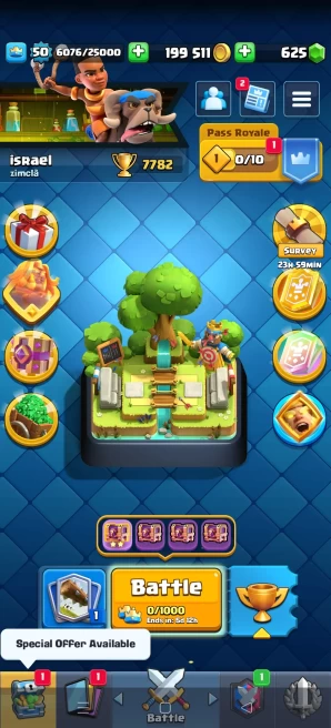 [Code 8669] Level 50 / 3 Cards level 15 + 2 Skins Towers / Very Cheap