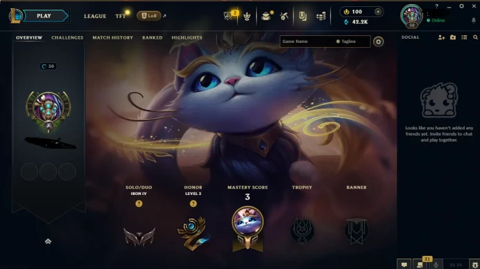 EUW - SAFE REAL SEASON15 IRON 4 0LP | 42200 BE | PLACEMENTS DONE | 5+ LOSSES | INSTANT DELIVERY | LOW MMR | UNVERIFIED EMAIL | IRON IV | #2580