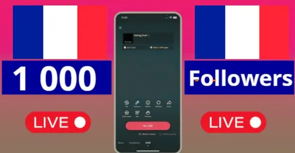 FRANCE | 1 000 Followers | Live Ready | AUTO-DELIVERY