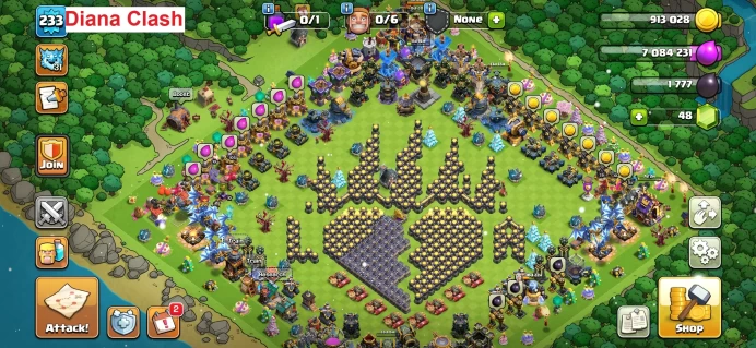 10% discount-TH18-XP233-(One level left to 4 max heroes-59 max walls)-8 hero skins-Lifetime warranty-Instant delivery-TH10 gift