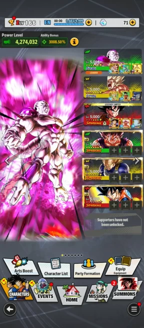 UL ssj Goku 10S+UL Fide+UL Super Vegito+ 32 LF (Goku 10s+Beast Gohan 8s+han pur+Piccolo+Goku namek 8s+GokuBardock+Trunk) Good Equip (D69)