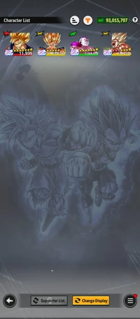 UL ssj Goku 10S+UL Fide+UL Super Vegito+ 32 LF (Goku 10s+Beast Gohan 8s+han pur+Piccolo+Goku namek 8s+GokuBardock+Trunk) Good Equip (D69)