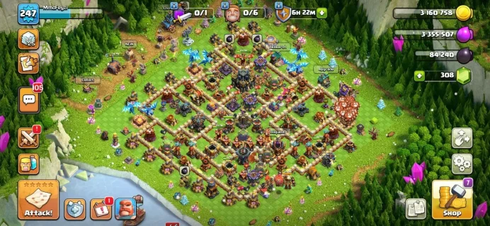 TH 17, TH16 Full Max, 5 Equipment Epic, Wall Max, Defense Max, Hero Max, 13 Hero Skin, Magic item
